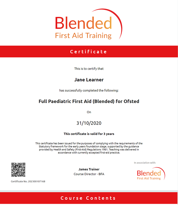 Blended First Aid Our Services
